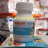 KALVIDOG KALBE VITAMIN DOG MULTIVITAMIN 1 Bottle 30 tablets - Kalvi Dog Vitamin Fur Puppy & Adult Do
