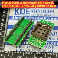 Socket circuit Module converts PLCC32 pin IC socket 1.27mm to 32 40 pins DIP32 DIP40 2.54mm kde8418