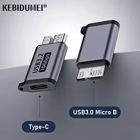 Micro B USB C 3.0 Male to Type C Female Adapter Type-C USB3.0 Micro B Connector for External Hard Dr