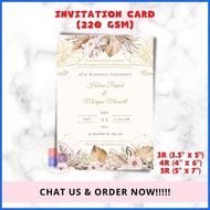 10PCS INVITATION CARD WITH FREE ENVELOPE (3R, 4R, 5R)