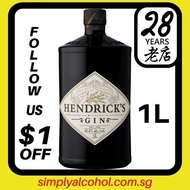 1L Hendrick's Gin 1 Liter w/o Gift Box