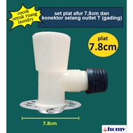 MESIN Washing machine hose connector set T ivory floor drain plate 7.8cm KSO-T-G-PL78