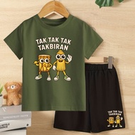 Children's clothing suit anomali not afraid takbiran tung tung sahur