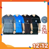 CY 64841  PLUS SIZE MAN CASUAL POLO COLAR SHIRT BIG SIZE / SHIRT COLAR SIZE BESAR 3XL 4XL 5XL 6XL 7X