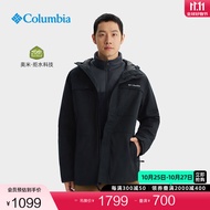 Columbia哥伦比亚户外24秋冬新品男拒水抓绒内胆三合一外套WE9701 010 XL (185/104A)