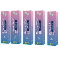 Set Of 5 DETOX SLIM Top Slimming Effervescent Tablets from Korea, 20 Green Tablets, White Cap