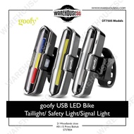 Goofy USB Rechargeable Bicycle Light 3-color LED Bike / Bicycle Safety light/ Signal light #0601B