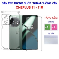 PPF stickers for Oneplus 11, Oneplus 11R with full back, screen