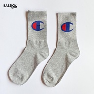 BA Champion Crew Socks Basic White Black Men Women Cotton Harajuku Fashion College Hipster Streetwea