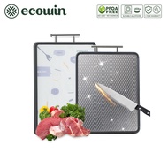 ecowin 38cm*28cm Double Sided Cutting Board Stainless Steel + PP Anti-bacterial Meat & Vegetable Cut