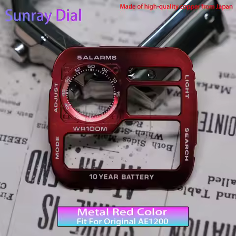 Suitable for AE 1200 Metal Watch Face Modify From Japan Copper Top Quality Sunray Metal Dial Origina
