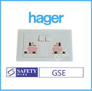 Hager 2x13A Double Socket Outlet