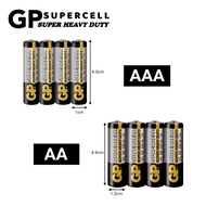 GP Supercell Battery 1.5V Heavy Duty Bateri AA / AAA Clock Toyskop GP battery AA/AAA Batteries