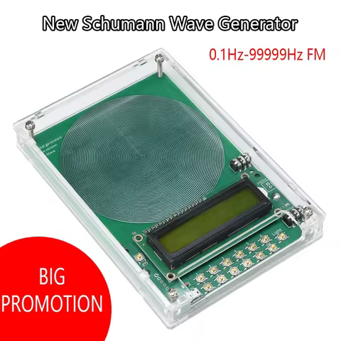 DC 5V 0.1Hz-99999Hz Adjustable Frequency Schumann Wave Generator Sine Wave Signal Generator Micro US