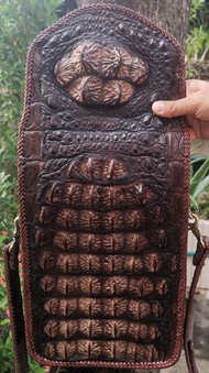 Very Cool Croc Leather Shoulder Bag