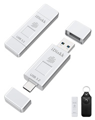 iDiskk SSD 256GB 500MB/S Fingerprint Encryption High Speed Flash Drive Photo Stick for iPhone 15/15 