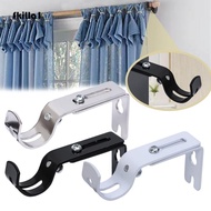 FKILLAONE 1pc Curtain Rod Brackets, Adjustable Hardware Curtain Rod Holder,  Home Hanger for 1 Inch Rod Metal Window Curtain Rod Support for Wall