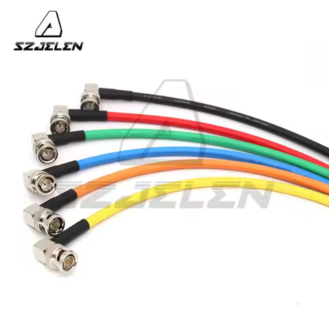 Monitor 12G HD-SDI Video Cable, Right Angle BNC to Right Angle BNC 75 Ω CANARE LV-61S Coaxial Cable
