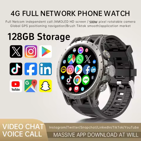 Q85 Smart Watch 4G With Android 9.0 5MP Rotating Camera GPS WIFI Google Play Store Video Call 128GB 