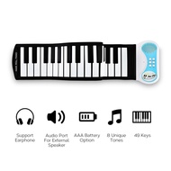 37Key Hand Roll Piano with Speaker Portable Piano That Can Be Rolled up Beginner Practice Piano Folding Electronic Keyboard