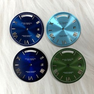 31MM Unique Stick Index Watch Dial Green Luminous Watch Accessories for 8285 Movement