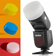 Godox V1 Flash Series Round Head Flash Speedlite Camera Flash Diffuser Bounce Dome Light Set for God