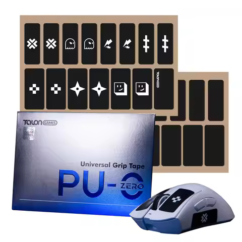 TALONGAMES Universal Gaming Grip Tape 0.3mm Ultra-Thin, Pre-Cut Anti-Slip Grip Tape For Mouse, Keybo