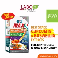LABO Nutrition FlexC MAX EX - Turmeric Curcumin Extract 95% Tetrahydrocurcuminoids - Joint Immune He