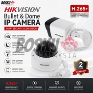 BOSKU ORIGINAL HIKVISION 2MP / 4MP / 5MP / 6MP EXIR Fixed Network Camera PoE Support IP Camera Wired
