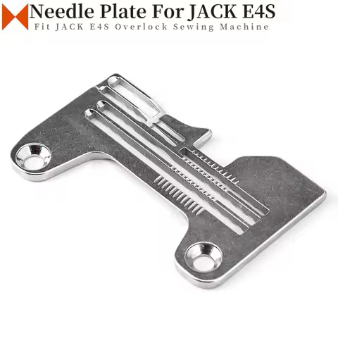 #121215004 Throat Plate Fit For JACK E4S (4 Thread) Industrial Overlock Sewing Machine Parts Genuine