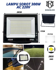 LAMPU SOROT LED 20W 30W 50W 100W 200W 300W 400W 500W IP66 WATERPROOF / LAMPU TAMAN LED FLOOD LIGHT /