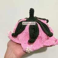 Crochet Flower Hat for Cat – 100% Handmade Crochet Cat Flower Hat