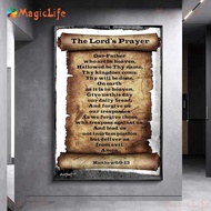 Fine Arts Psalm 91 Prayer Art Poster Print. "Psalm 91" Scripture Wall Art Canvas Painting Home Scrip