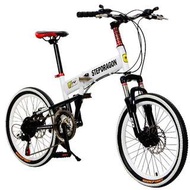 【StepDragon】 SMS-H101 小悍馬 日本Shimano 20吋21速折疊車(白)-【台中-大明自行車】