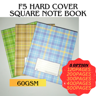 F5 Hard Cover Square Note Book with Numbering 60gsm (Price for 1pc)