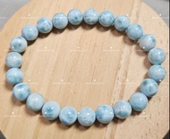 天然水晶 海紋石 拉利瑪 手串 手鏈 Natural Crystal Larimar Bracelet