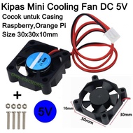 Cooling Fan Mini DC 5V Brushless Raspberry Pi Size 3cm x 3 cm