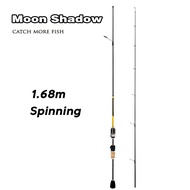 Moon Shadow1.35M/1.68M/1.8M 2-7lb ul ultra light fishing rod spinning rod baitcasting rod Solid Tip 