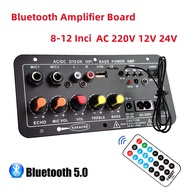 Papan Dengan Serat Optik D50 12v-24v/220v Bluetooth Power Amplifier Papan Audio Amplifier Rumah Kara