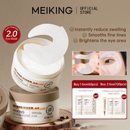 [New upgrade 2.0] MEIKING Caffeine Brightening Eye Mask 60pcs Reduce Eye Lines Dark Circles Moisturi