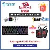 Redragon K530 Draconic Hotswap Bluetooth Wireless RGB Mechanical Keyboard Compact 60%