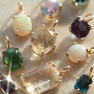 Simple Basic DIY Oval Square round Pendant Necklace Female Opal Necklace Natural Stone Necklace XVTQ