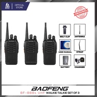 BaofengPlatinum BF-888s Walkie Talkie Portable Two-Way Radio Set of 3 (NTC Type Approved)