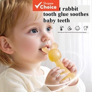 Silicone Rabbit Soothing Gum Cover, Hand Gum, Grinding Rod, Anti-Eating Hands Penutup Silikon Puting