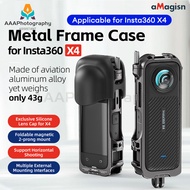 【Brand New】[Two claw version] aMagisn Insta360 X4 metal rabbit cage shadow stone X4 action camera accessories