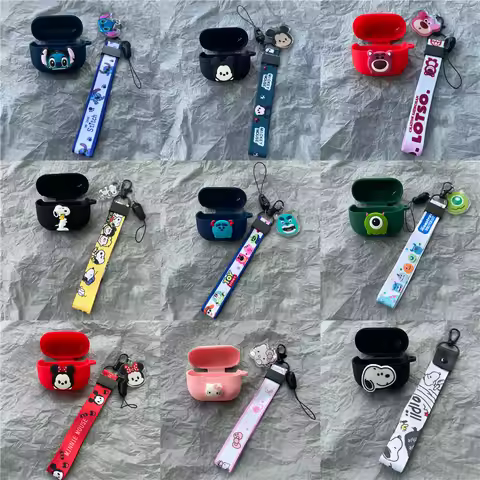 DIY Cartoon Hedaphone Case For Samsung Galaxy Buds 3 Buds 3Pro Silicone Earphone Bags For Samsung Ga