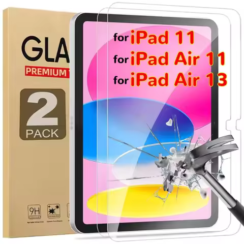 1/2PCS 9H Tempered Glass Screen Protectors for IPad (A16) 11th/Air11/Air13 HD Clear Scratch-proof Ta