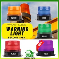BEACON Lampu LED Beacon Warna Lori 12V 24V Warning Light Led Magnet +Screw Truck Aksesori Lori