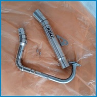 ◸ ◷ ☈ Big elbow Kou Super Open Exhaust pipe 51mm (Fullset) for mio i125 mio sporty mio soulty mio s