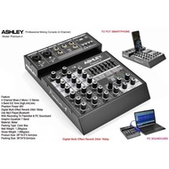 Mixer 4 Channel ASHLEY PREMIUM 4 / Premium-4 Efek Reverb Recording